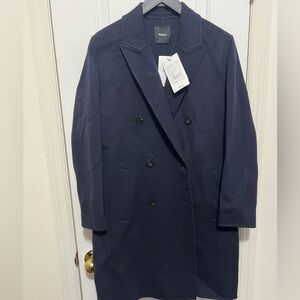 Theory Women's Dark Blue Trench Coat